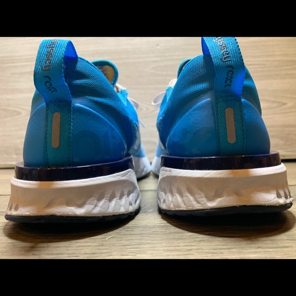 Nike Odyssey React ‘Football Grey/Blue Void’ Sz 9 - Picture 3 of 11